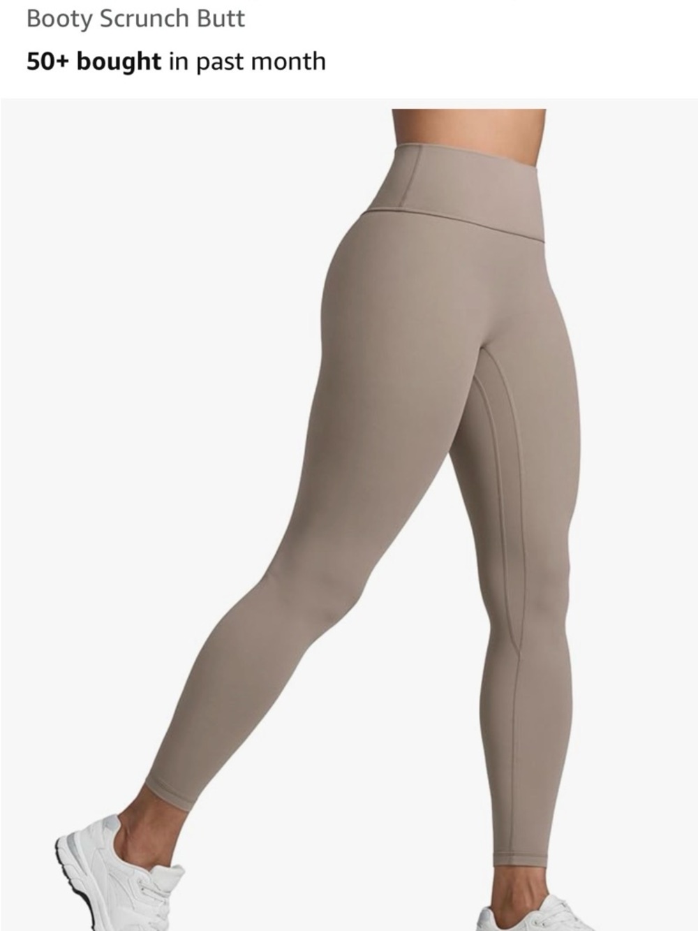 CRZ YOGA High-Rise Scrunch Butt Leggings - Taupe